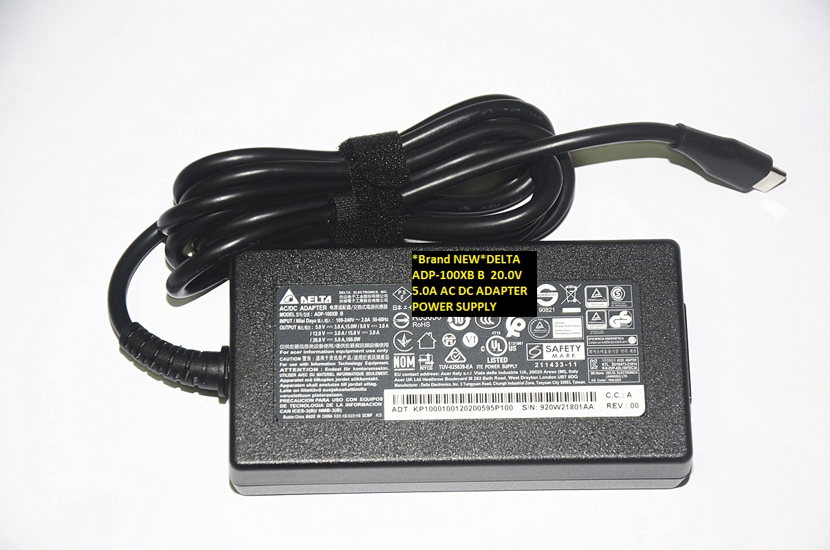 *Brand NEW* ADP-100XB B DELTA 20.0V 5.0A AC DC ADAPTER POWER SUPPLY